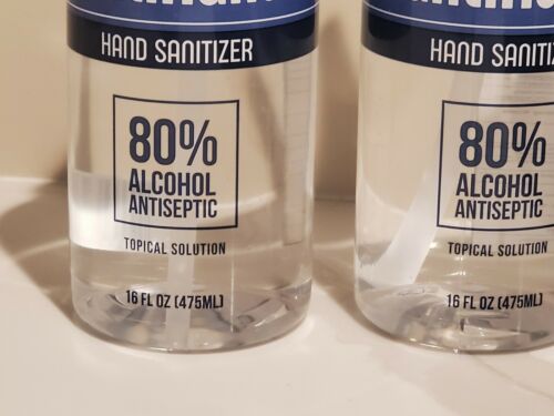 2 SantiHands Hand Sanitizer 80% Alcohol Antiseptic Topical Solution, 16 FL OZ - Fresh Stock Dated February 2026
