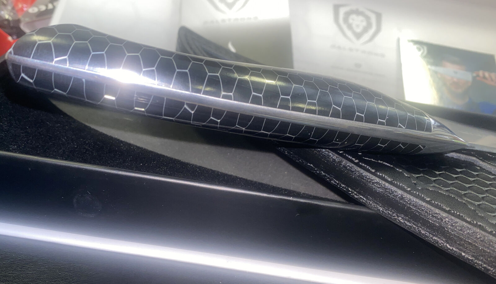 Dalstrong Frost Fire Series 8” Chef Knife w Honeycomb Handle Design Sheath - Fresh Stock Dated December 2025