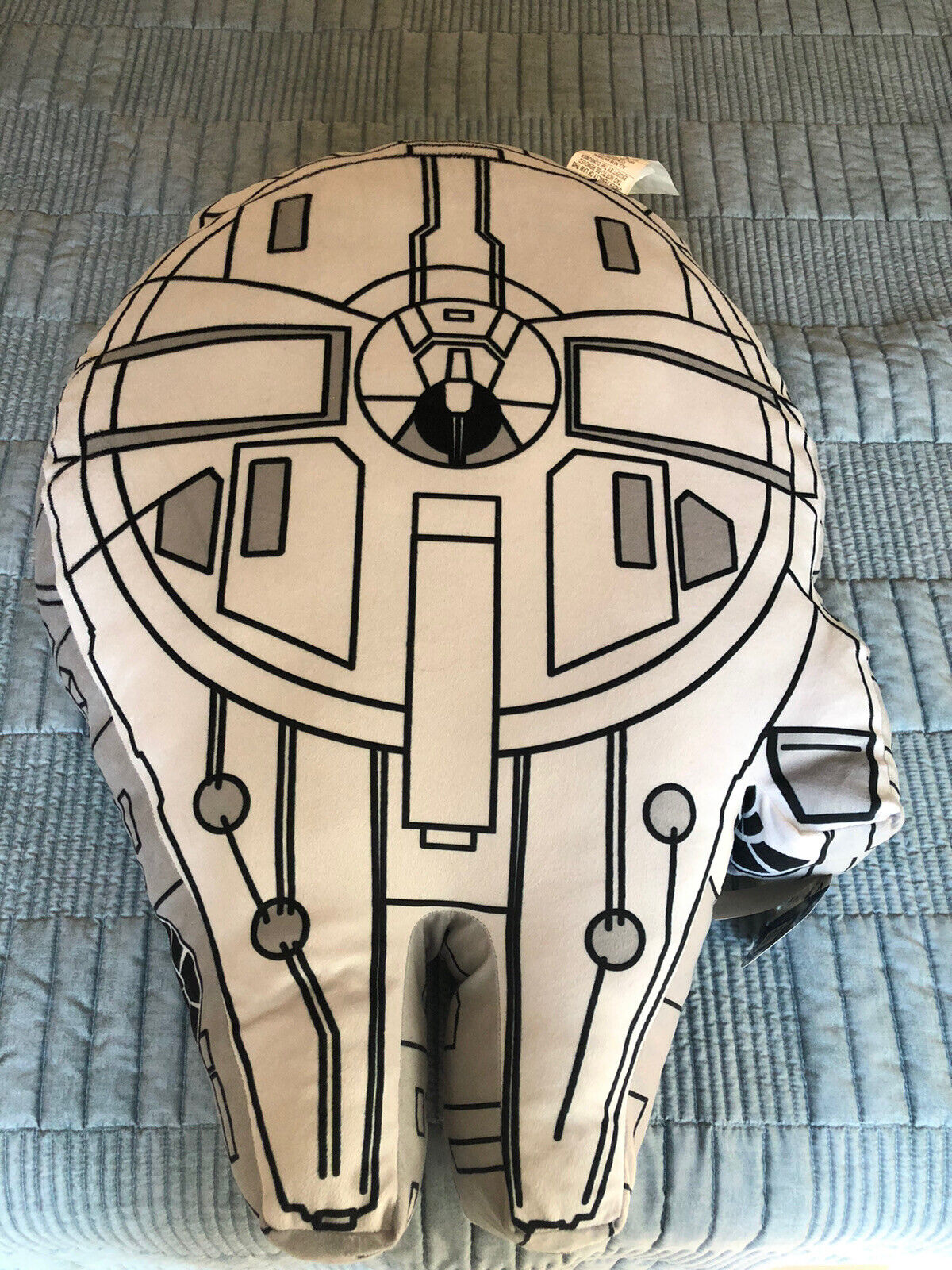 Star Wars Millennium Falcon Plush Pillow Buddy Jay Franco 21”x32” NEW With Tags - Fresh Stock Dated February 2026