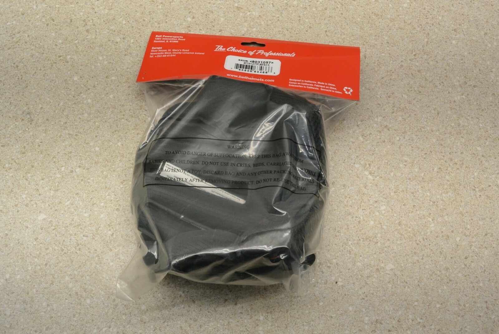 BELL MOTO 9 Flex Top Liner Black XL - Fresh Stock Dated February 2026