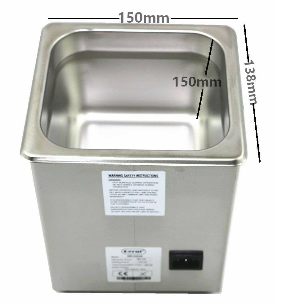 2.5L Eyeglass Watch Ultrasoni Clean Machine DR-DS25 Degas Sweep Timer/Heater 80W - Fresh Stock Dated February 2026