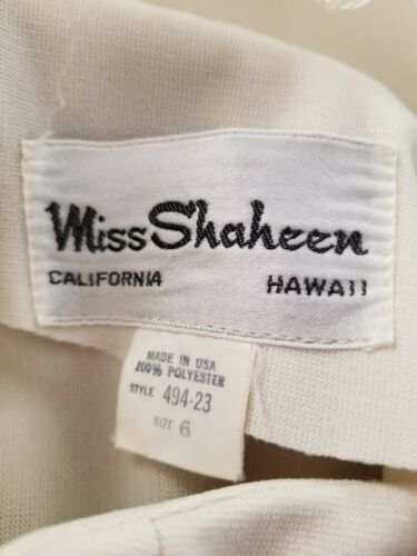 Vintage 70s ALFRED SHAHEEN Signature Red Floral Print Maxi Skirt Size 6 VTG - Fresh Stock Dated December 2025