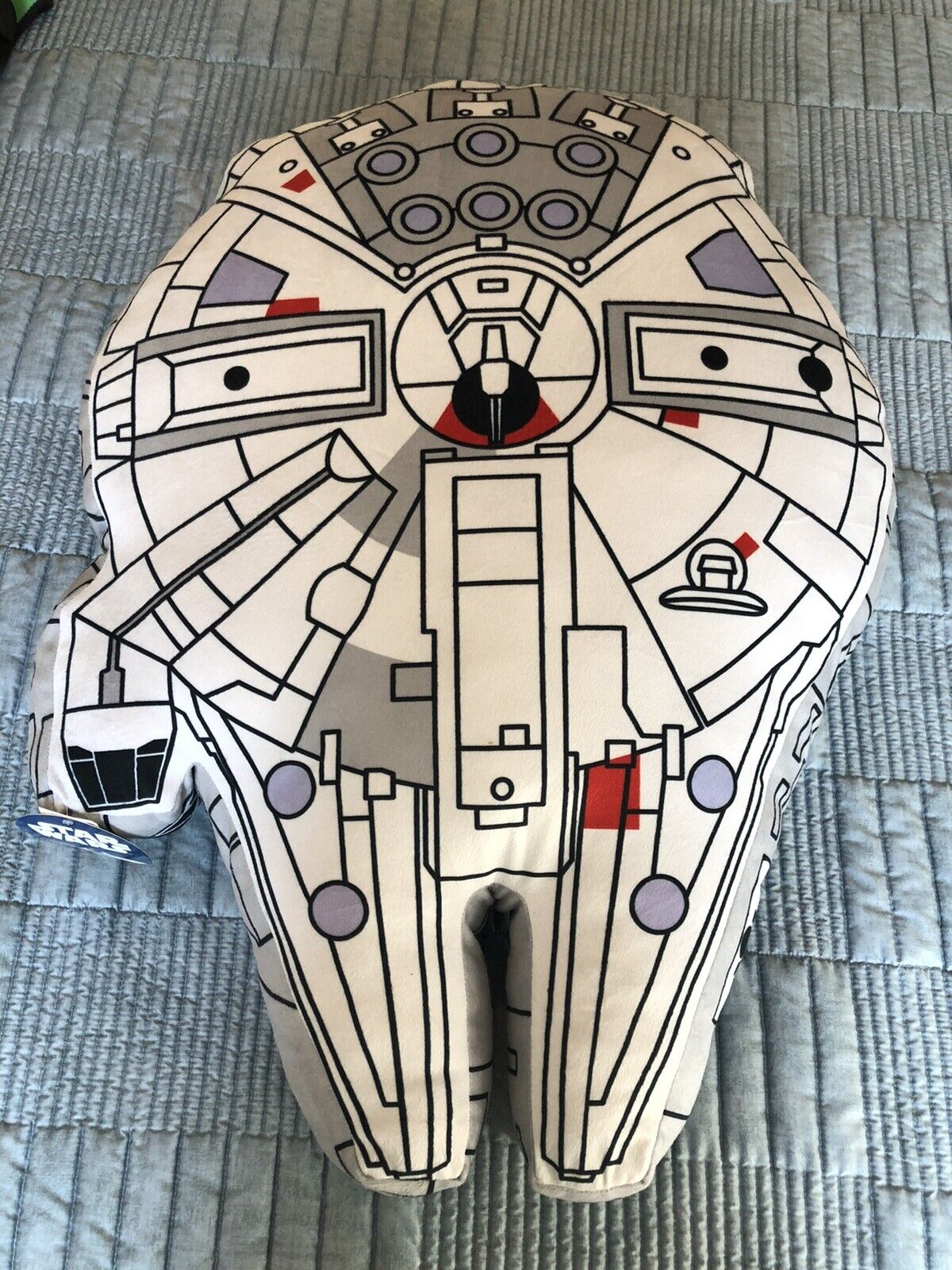 Star Wars Millennium Falcon Plush Pillow Buddy Jay Franco 21”x32” NEW With Tags - Fresh Stock Dated February 2026