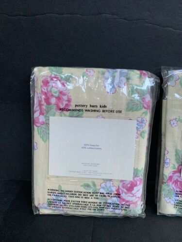 Three Brand New In Package Rare Pottery Barn Kids Standard Cottage Floral Shams - Fresh Stock Dated December 2025