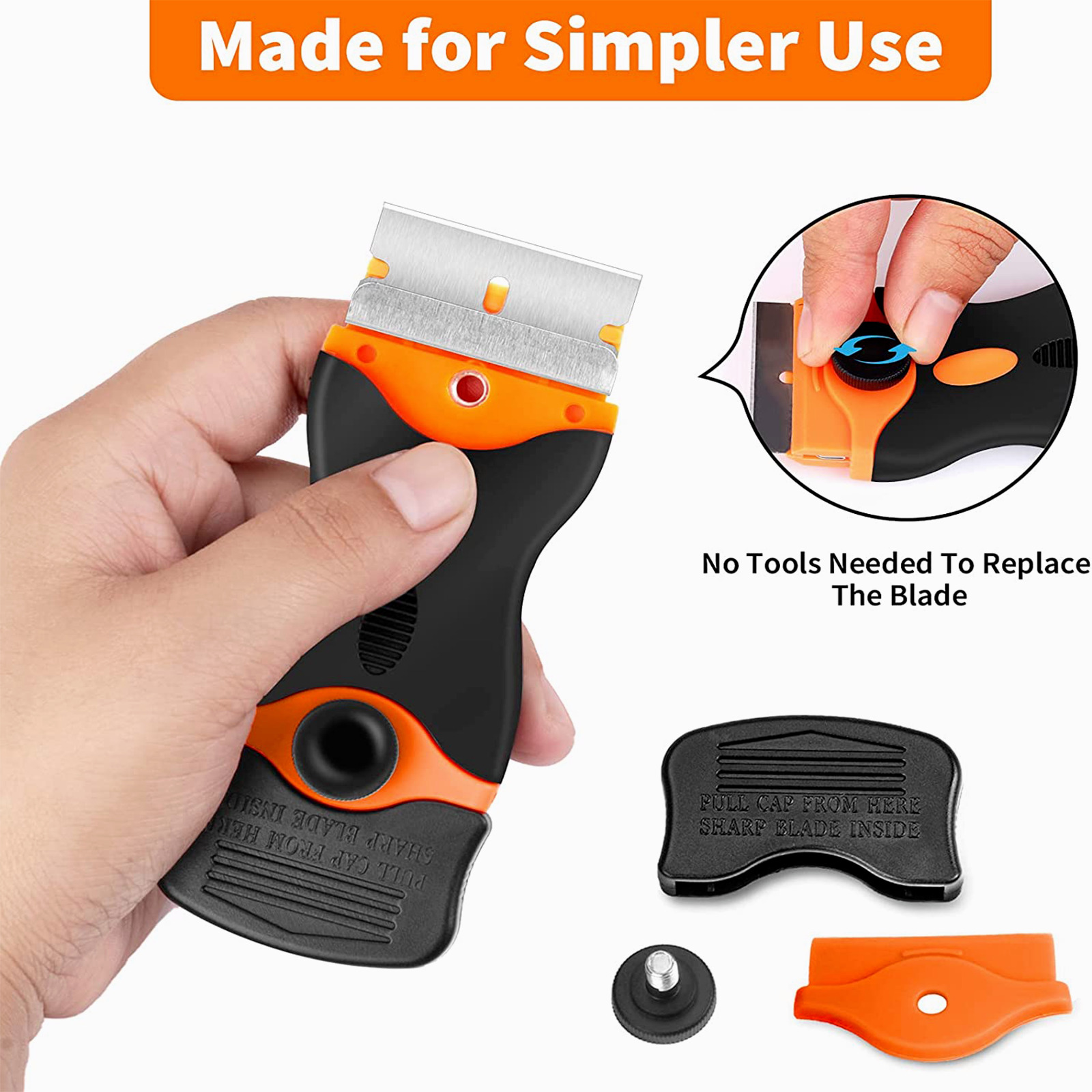 Razor Blade Scraper Tool Set Double Edge Scraper Tool Labels Stickers Glass US - Fresh Stock Dated February 2026