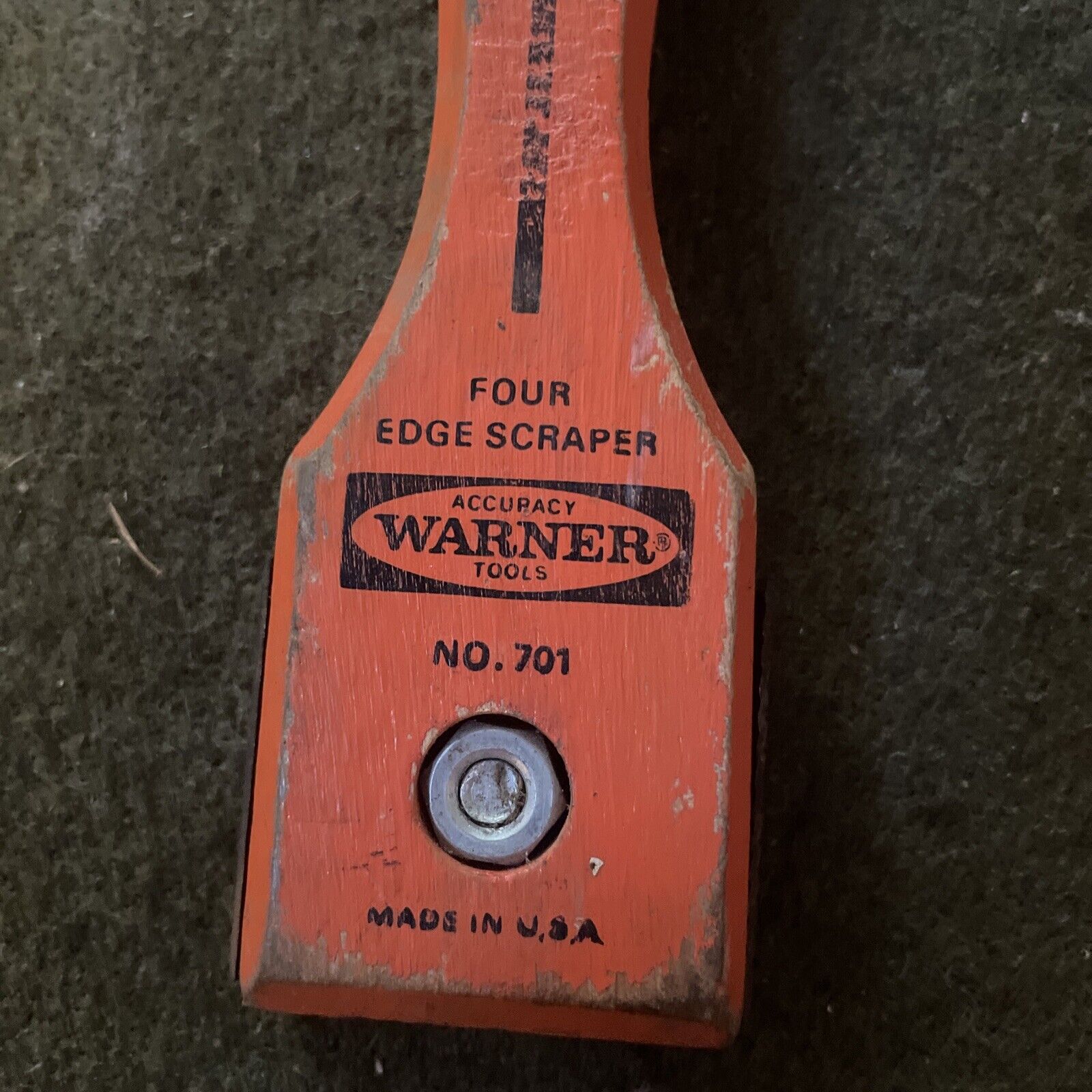Vintage Warner Paint Scraper USA Four Edge 701 Orange - Fresh Stock Dated February 2026