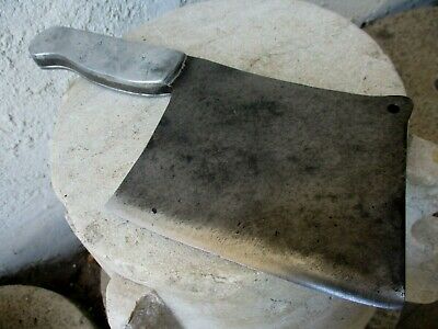 Vintage Handmade Signature Old Meat Cleaver Butcher Carbon Steel Knife Chopper - Fresh Stock Dated December 2025