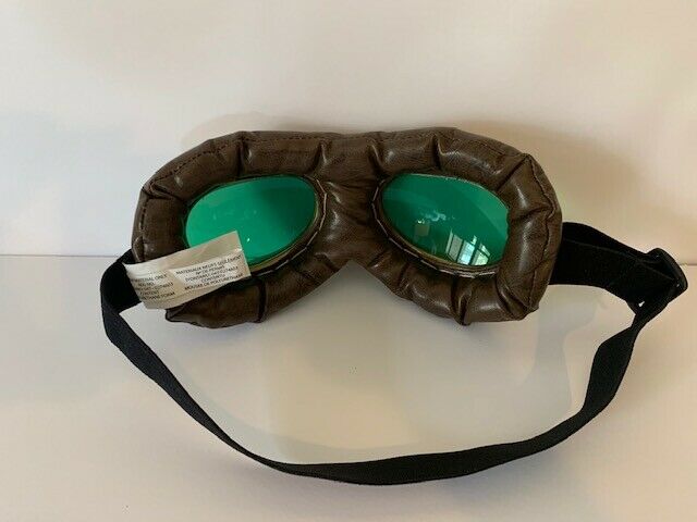 Aviator Goggles Gold Brown Green Gold Costume Accessory Halloween Cosplay  A7 - Fresh Stock Dated February 2026