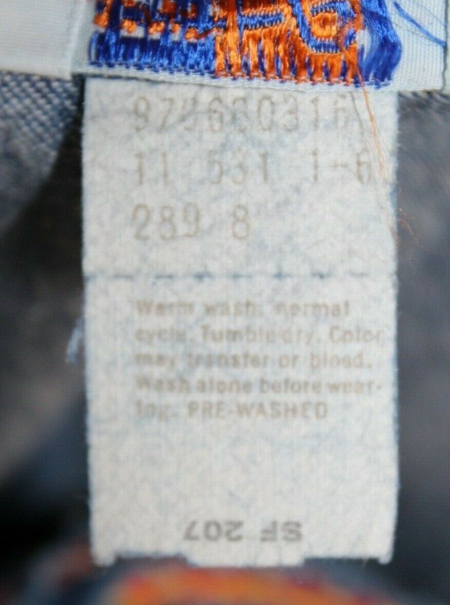 Vintage Levi's Orange Tab Blue Denim A-Line Embroidered Skirt (26