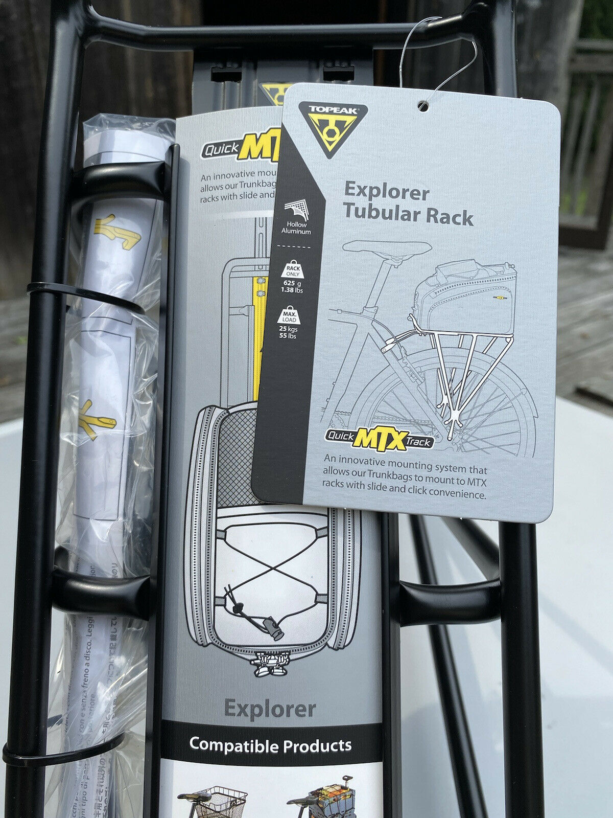 Vintage Topeak Explorer Tubular Bicycle Rear Rack for 26,700 Tire - Fresh Stock Dated December 2025