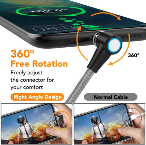 JianHan USB Magnetic Cable,2Pack [3.3+ 6.6ft] Type C + Micro 2 in Silver - Fresh Stock Dated February 2026