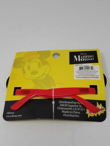 Disney Minnie Mouse Red Bow Sun-Staches Costume Party Sunglasses Shades 100% UV - Fresh Stock Dated February 2026