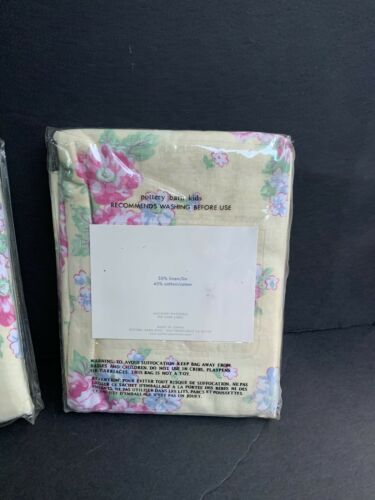 Three Brand New In Package Rare Pottery Barn Kids Standard Cottage Floral Shams - Fresh Stock Dated December 2025