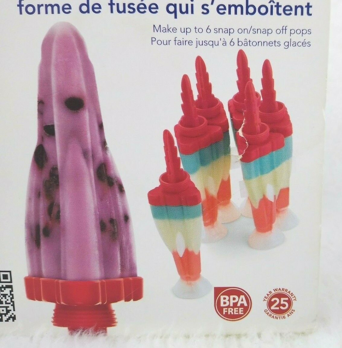 Cuisipro Snap-Fit Rocket Pop Molds 6 12pk BPA Free Frozen Popsicle Mold - Fresh Stock Dated February 2026