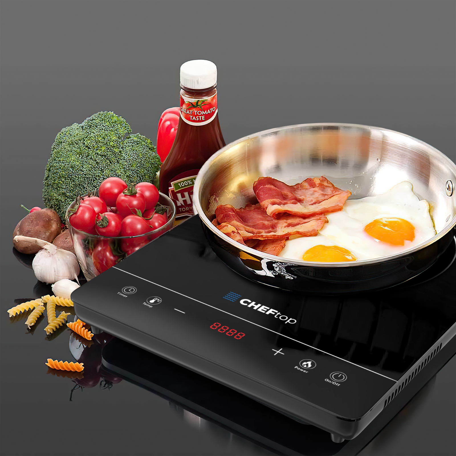 HIGH POWER Portable Induction Cooktop Countertop Single Burner 8 Power Levels - Fresh Stock Dated December 2025
