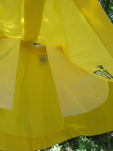 NOS Vintage Le Coq Sportif Sports Volleyball Skirt Yellow Women's XS - Fresh Stock Dated February 2026