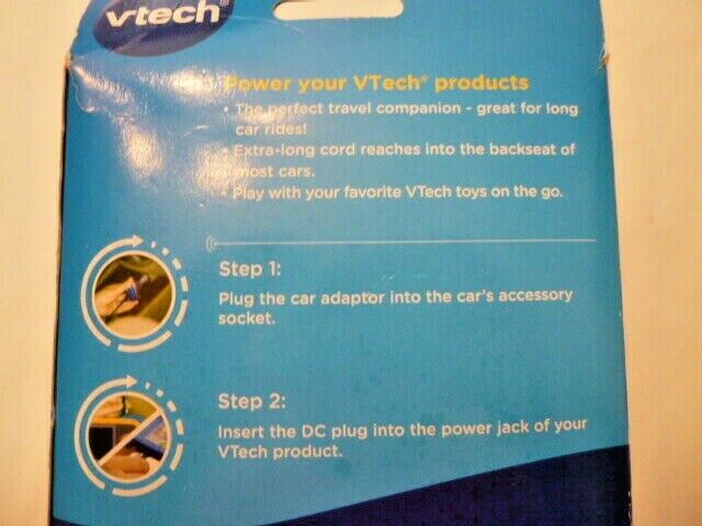VTech Power on the Go! Car Adaptor Model #80-001310 - Fresh Stock Dated February 2026