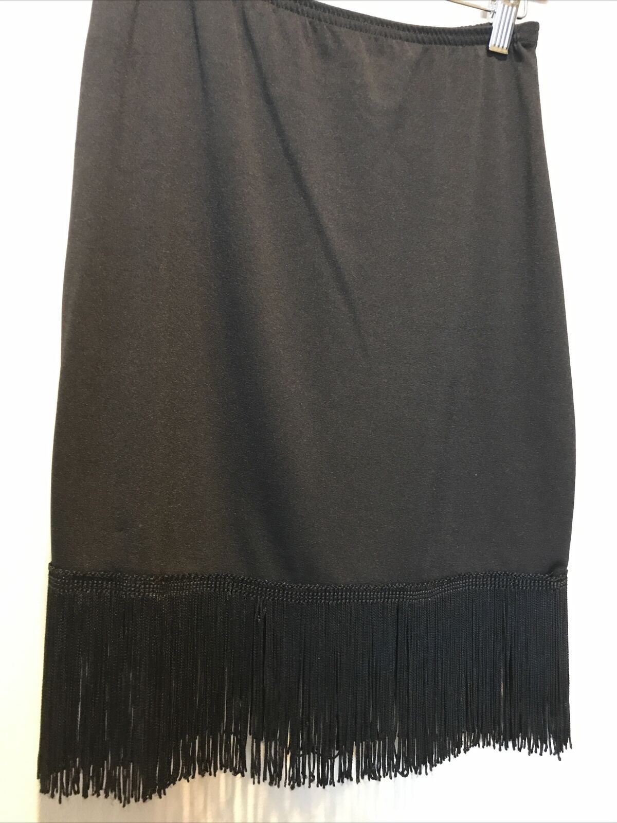 black Rave City vintage fringe skirt 90’s  Medium - Fresh Stock Dated March 2026