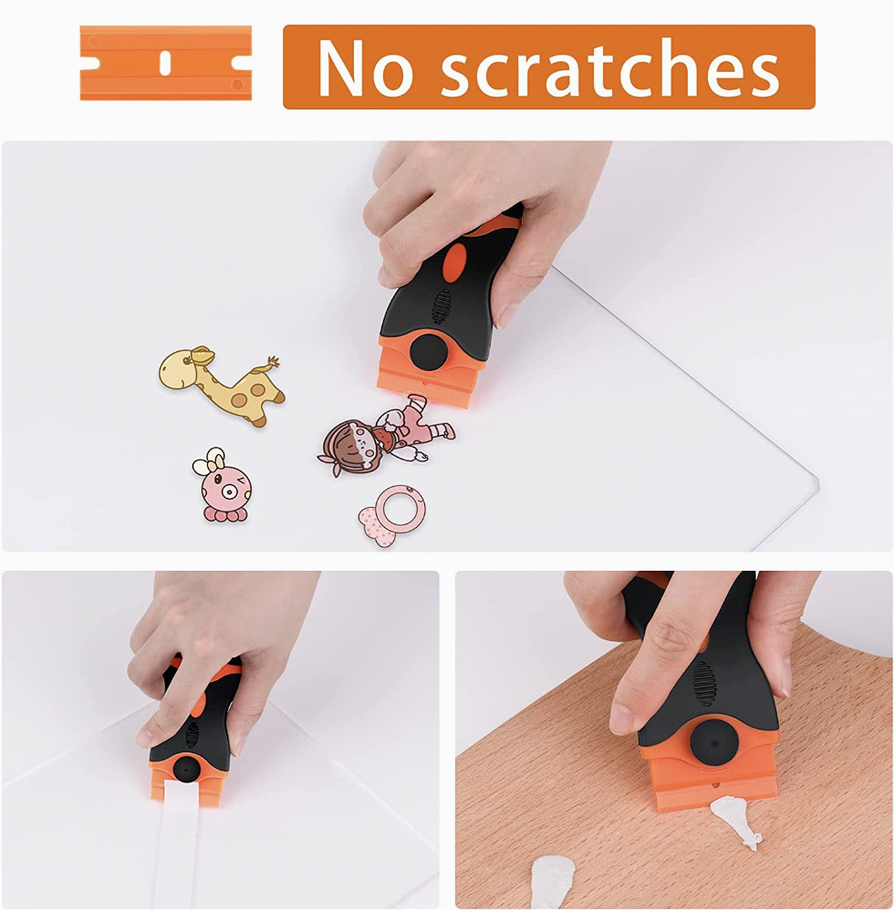 Razor Blade Scraper Tool Set Double Edge Scraper Tool Labels Stickers Glass US - Fresh Stock Dated February 2026