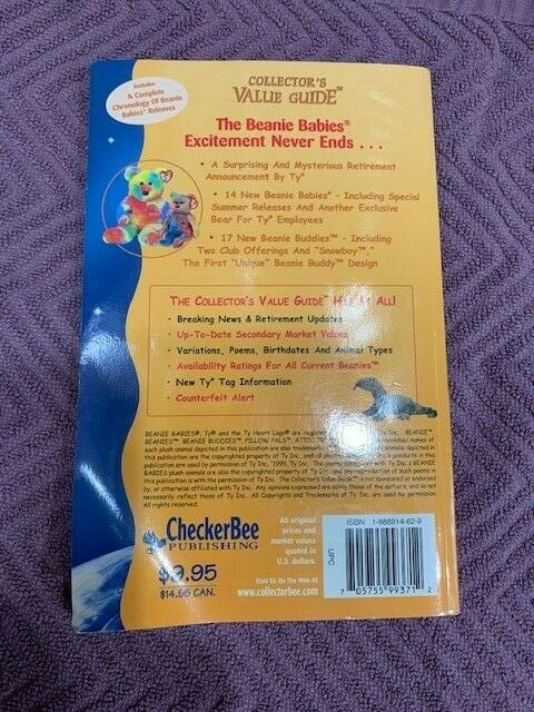 TY BEANIE BABIES - WINTER 2000 ED - VALUE GUIDE + 1998 BEANIE BABY hANDBOOK - Fresh Stock Dated December 2025
