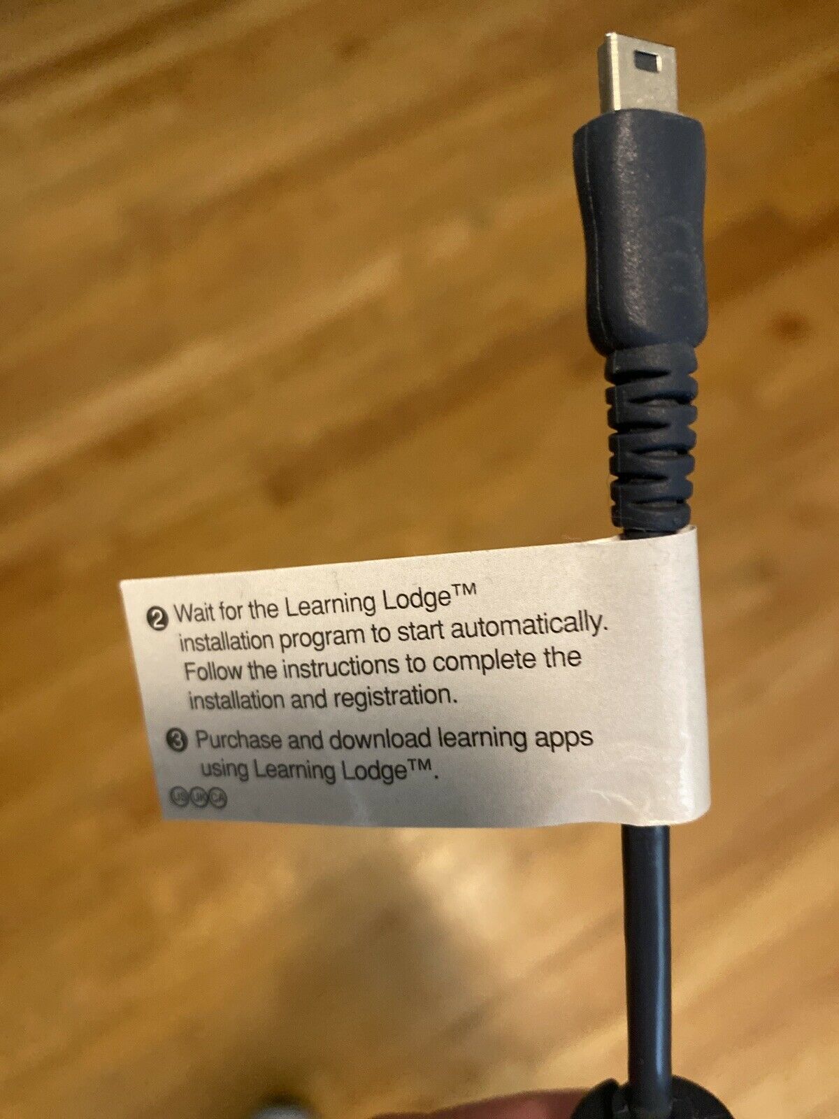 Vtech Learning Lodge System Mini USB Cable Grey Genuine Original OEM - Fresh Stock Dated February 2026