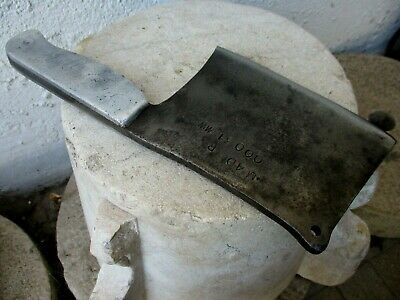Vintage Handmade Signature Old Meat Cleaver Butcher Carbon Steel Knife Chopper - Fresh Stock Dated December 2025