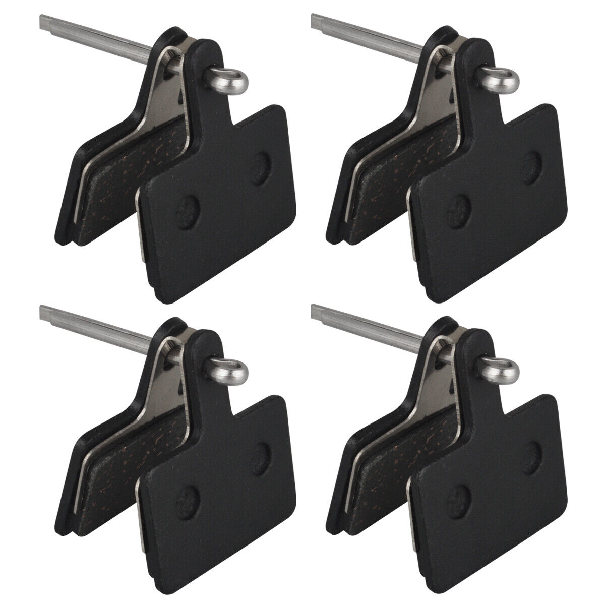 4 Pairs Bicycle Resin Disc Brake Pads for Shimano M315/M355/M416/M446/M525/M575 - Fresh Stock Dated February 2026