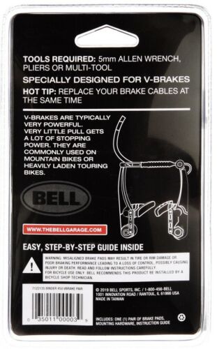 Bell Binder 450 Premium V-Brake Bicycle Bike Brake Pads *New In Package* - Fresh Stock Dated February 2026