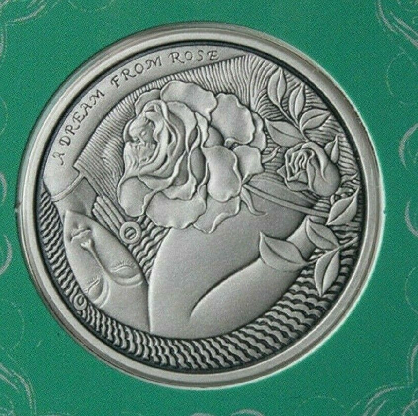 Japan 30mm Solid Silver 13.5g Medal - A Dream from Rose - Fresh Stock Dated February 2026