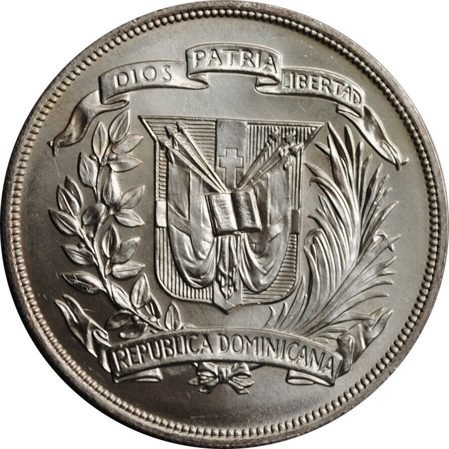 Dominican Republic 1 peso 1974, UNC, 