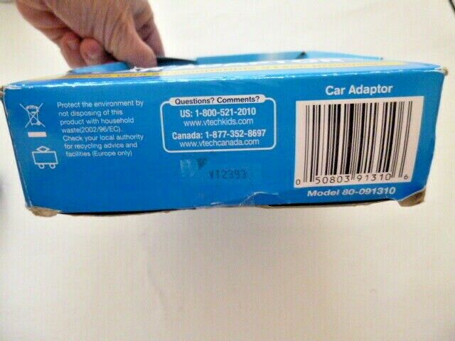 VTech Power on the Go! Car Adaptor Model #80-001310 - Fresh Stock Dated February 2026