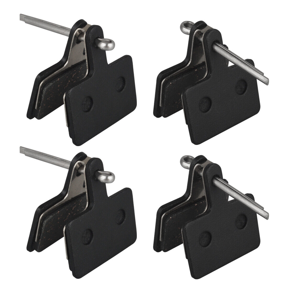 4 Pairs Bicycle Resin Disc Brake Pads for Shimano M315/M355/M416/M446/M525/M575 - Fresh Stock Dated February 2026