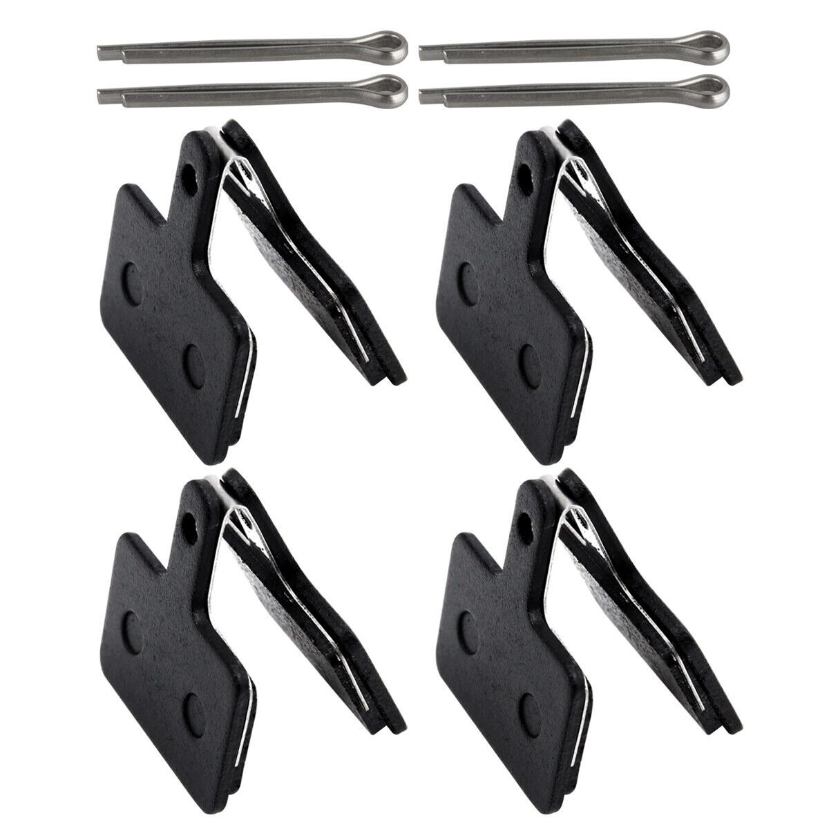 4 Pairs Bicycle Resin Disc Brake Pads for Shimano M315/M355/M416/M446/M525/M575 - Fresh Stock Dated February 2026