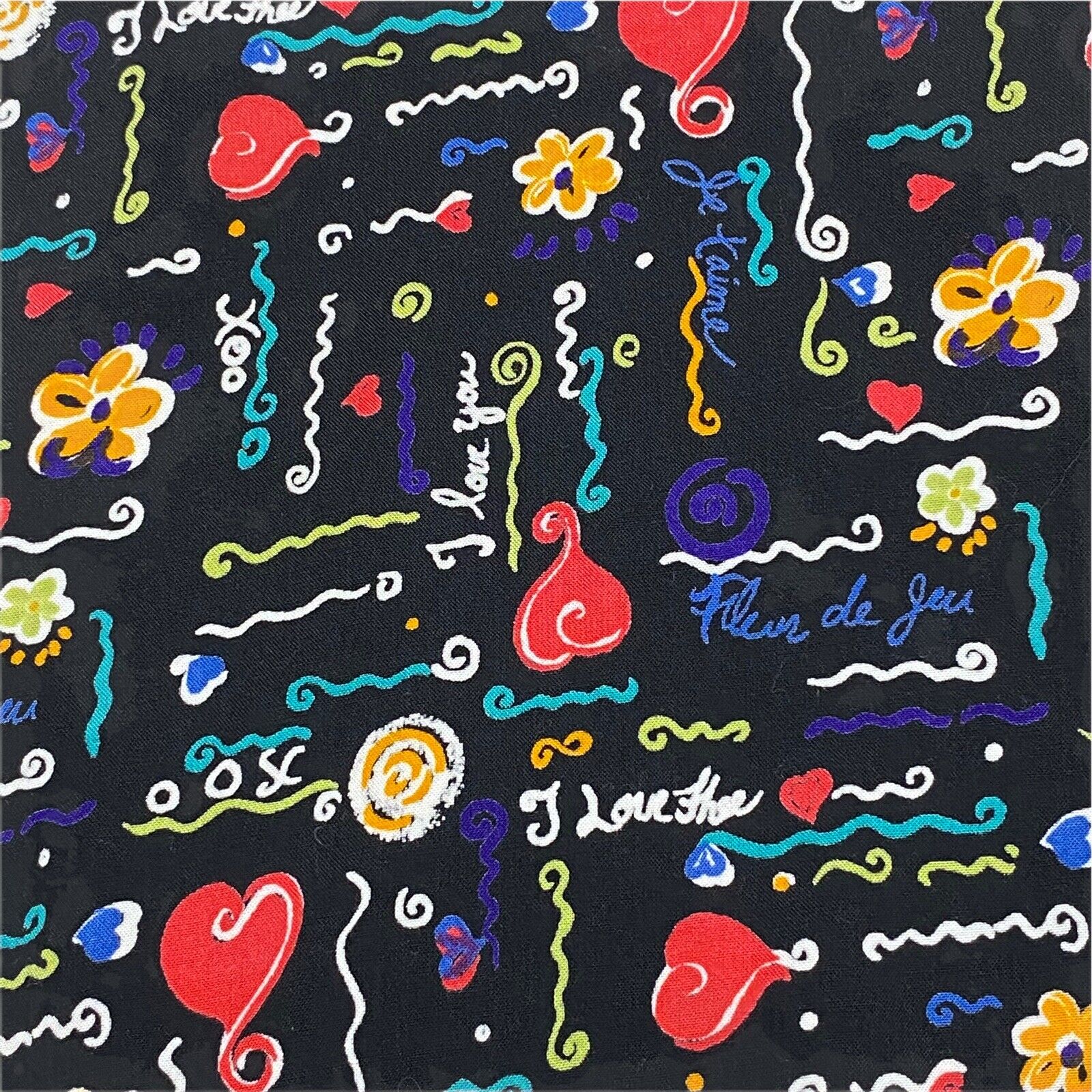 VTG Ali Miles Midi Skirt Women 8 Black Colorful Art To Wear Pockets Love Teacher - Fresh Stock Dated March 2026