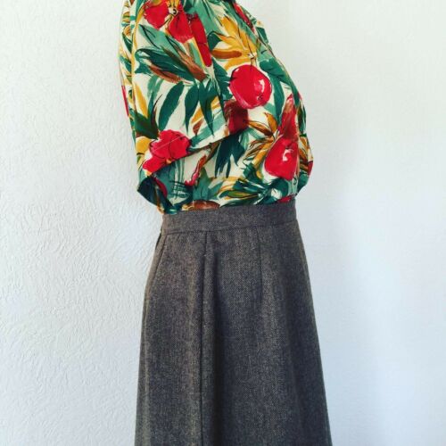 Vintage Ira Joyce Herringbone Pencil Skirt 1970s - Fresh Stock Dated February 2026