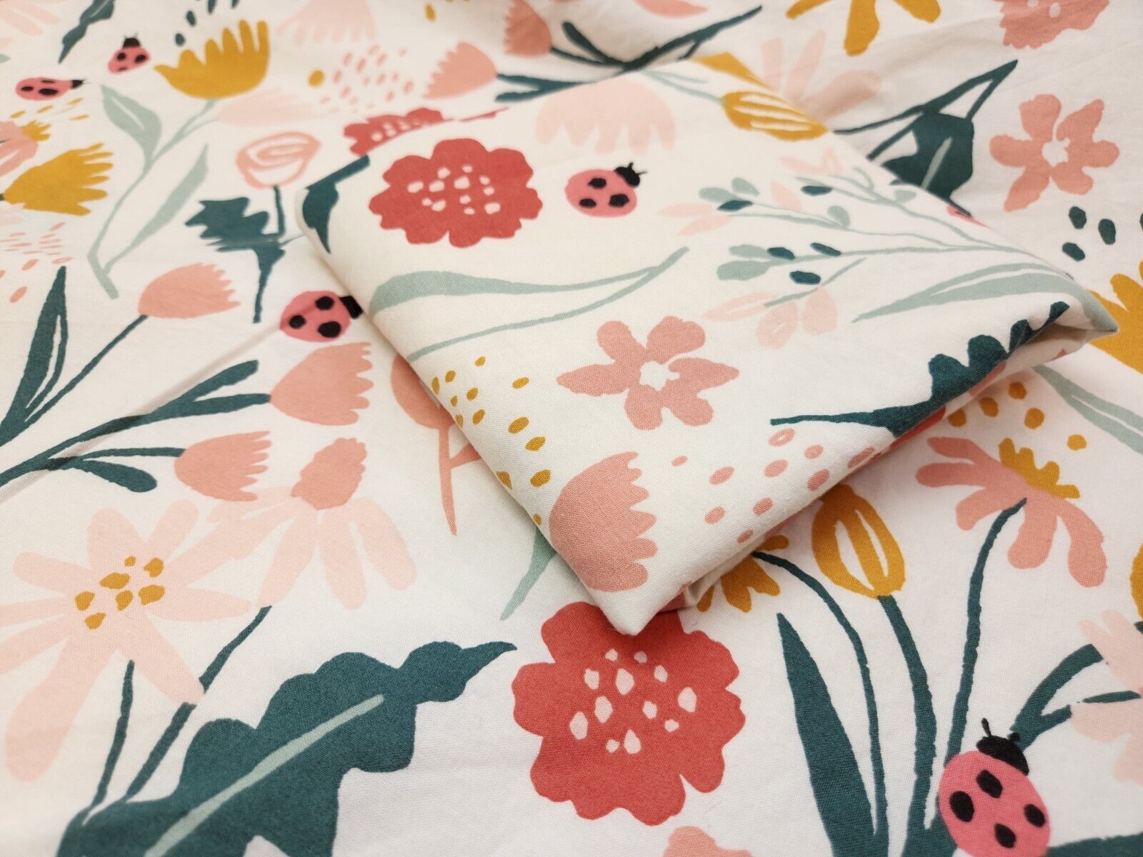 SET 2 TARGET PILLOWFORT SHAMS BOHO FLOWERS LADYBUGS TWIN STANDARD SIZE CUTE! - Fresh Stock Dated February 2026