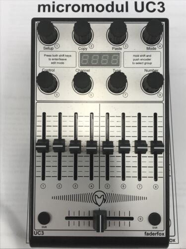 Faderfox UC3 Micromodual controller - Fresh Stock Dated February 2026