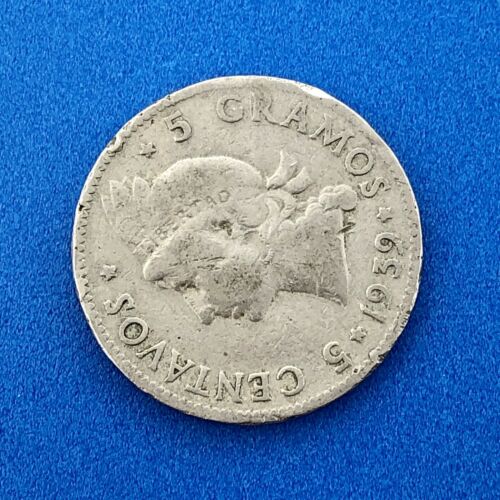 1939 Dominican Republic 5 Centavos 5 Grammos Tough Key Date Low Mintage Coin - Fresh Stock Dated February 2026