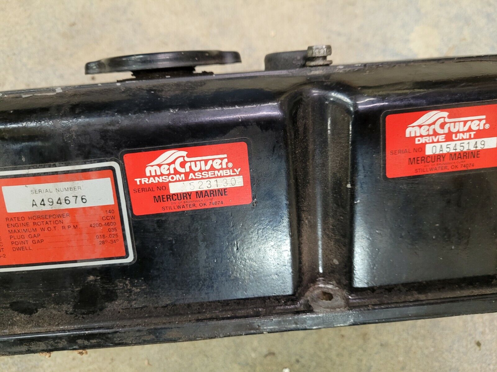 Mercruiser 2.5 3.0 4 Cyl 120 140 Valve Cover 65635 I/O Boat Motor - Fresh Stock Dated February 2026