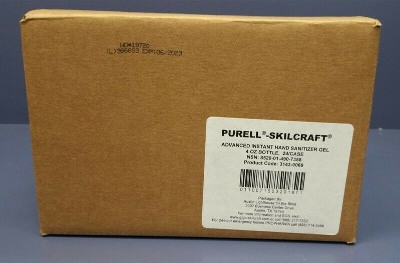 (24 Bottles) Purell Advances Skilcraft Instant Hand Sanitizer Gel (4 oz. ea.) - Fresh Stock Dated February 2026