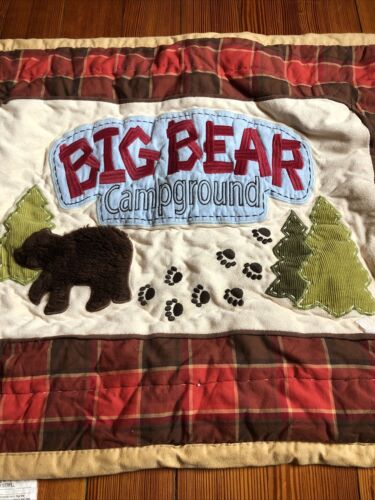 Woolrich Big Bear Campground Red Plaid Standard Pillow Sham Camp Lodge Cabin - Fresh Stock Dated December 2025