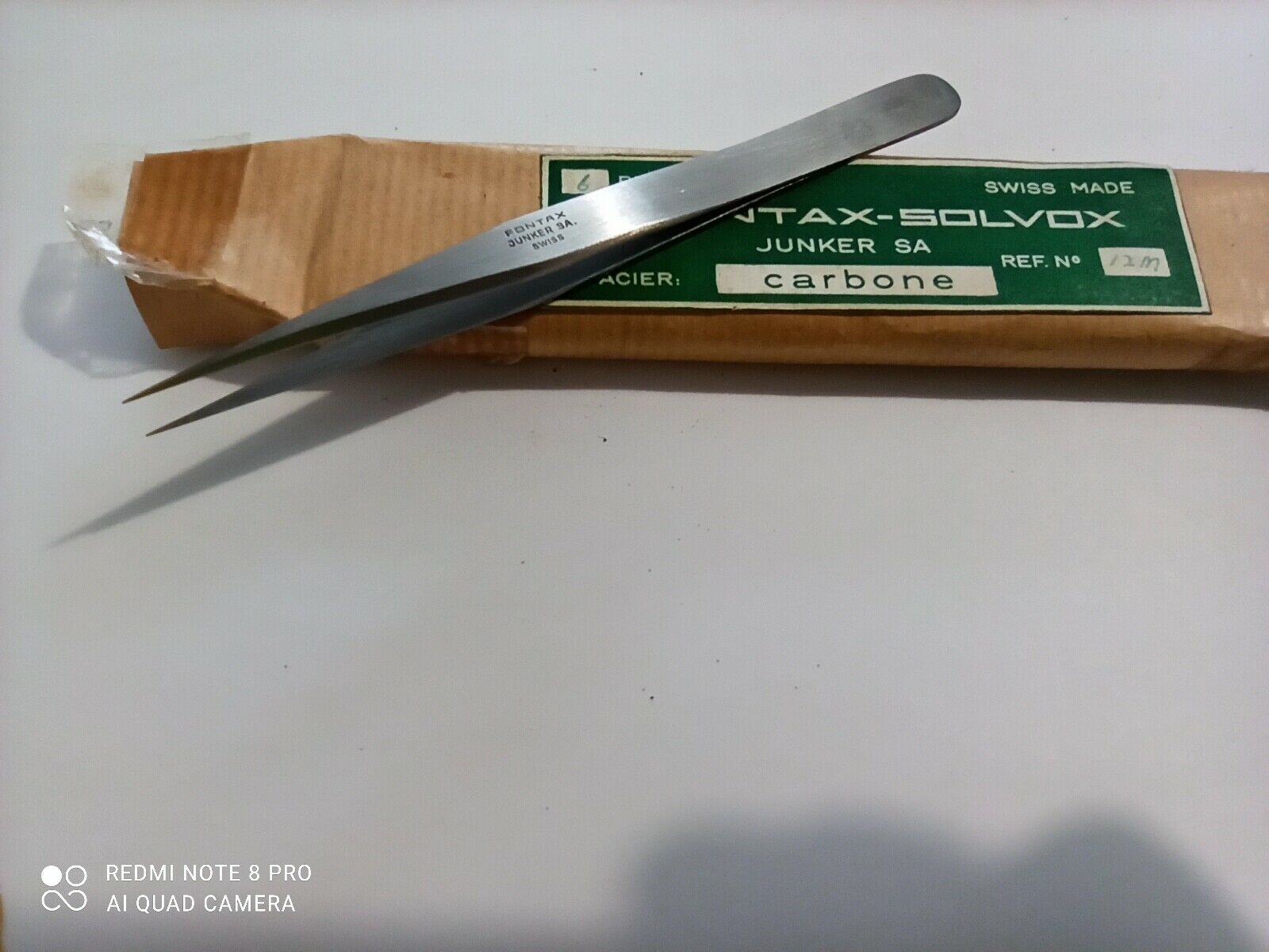 FONTAX JUNKERS Original Tweezers   swiss  no.12M New ,1pcs. - Fresh Stock Dated February 2026