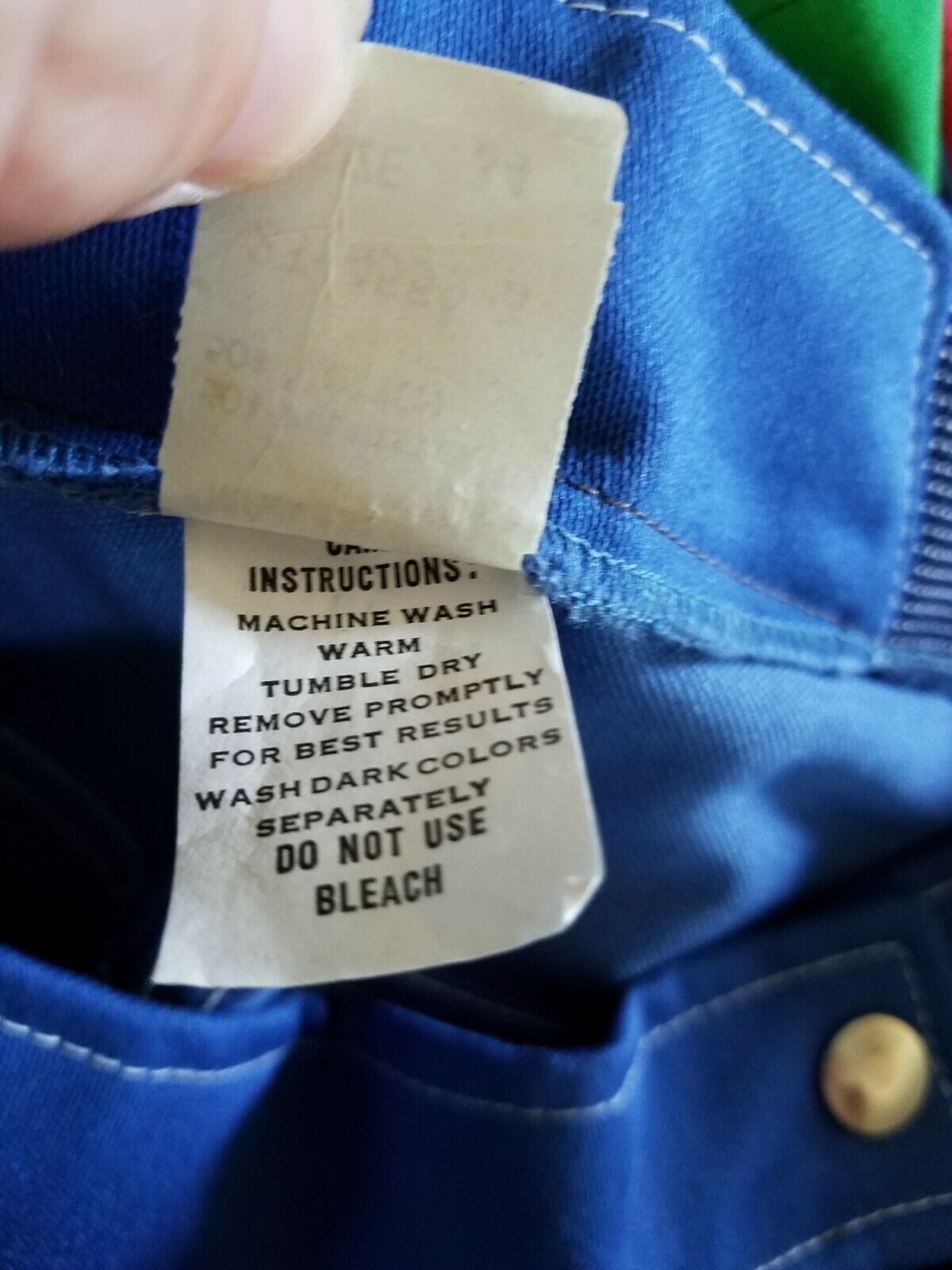 Vintage Skirt 34 Midi Pockets Blue Solid Hippy Boho - Fresh Stock Dated February 2026