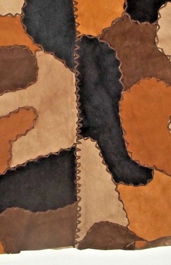Vintage Leather Suede Skirt Hippie Western Boho Mexico ropa de piel NOS1970's - Fresh Stock Dated February 2026