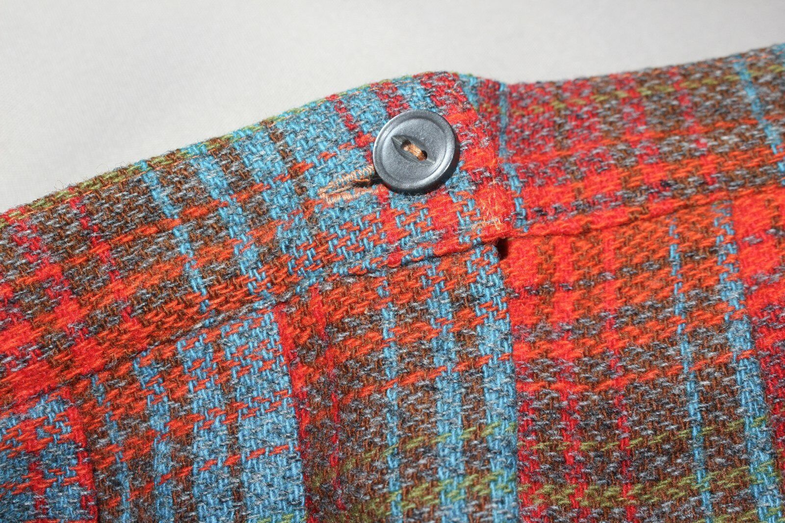 Vtg Homemade Multicolor Plaid Pleated Wool/Blend Skirt (sizing in description) - Fresh Stock Dated March 2026