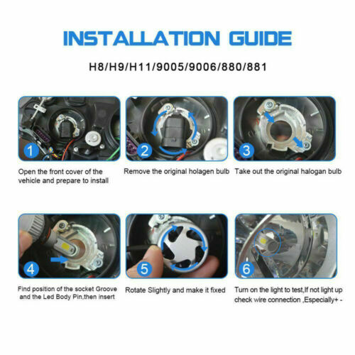 For Can Am Commander Maverick Outlander Renegade Xenon White LED Headlight Kit - Fresh Stock Dated February 2026