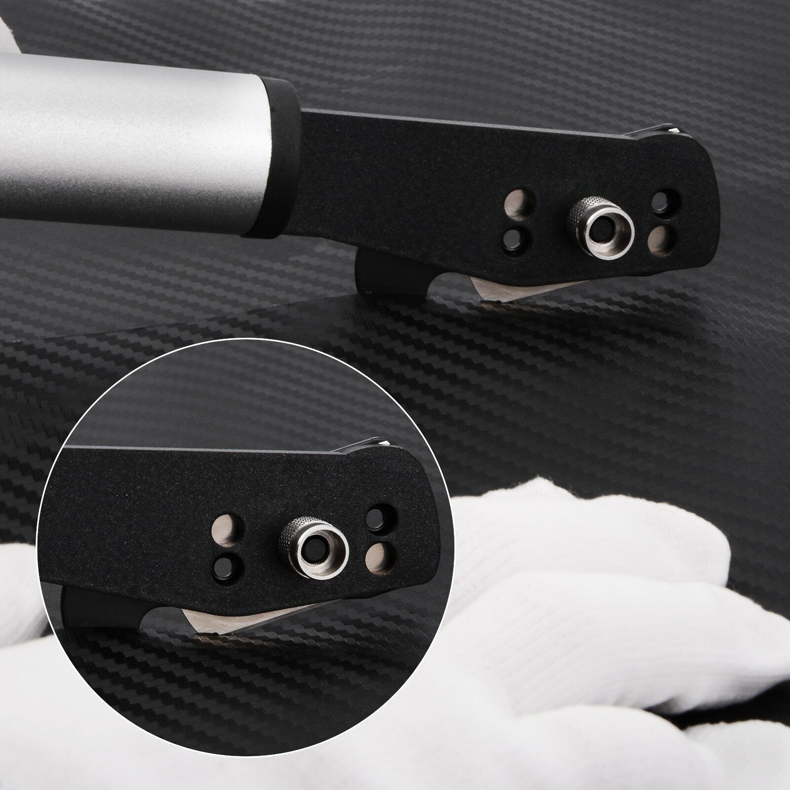 Back Slitter Vinyl Sticker Paper Cutter PTFE Utility Knife & 10 Blades Good Grip - Fresh Stock Dated February 2026