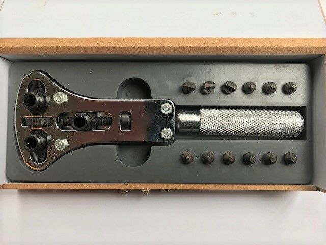 12 Pcs Watch Back Case Opener 3 Pin Spanner Style Remover Tool Set with Case - Fresh Stock Dated February 2026