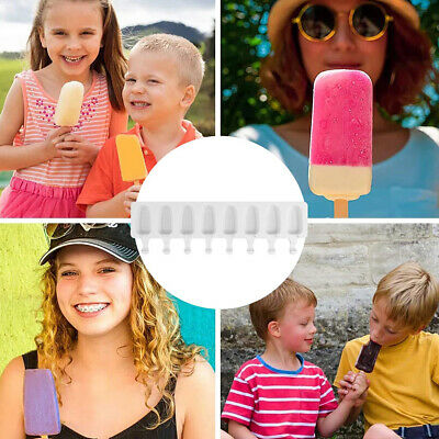 7 Holes Silicone Ice Cream Molds Lolly Chocolate  Homemade Maker Oval Mould DIY. - Fresh Stock Dated December 2025