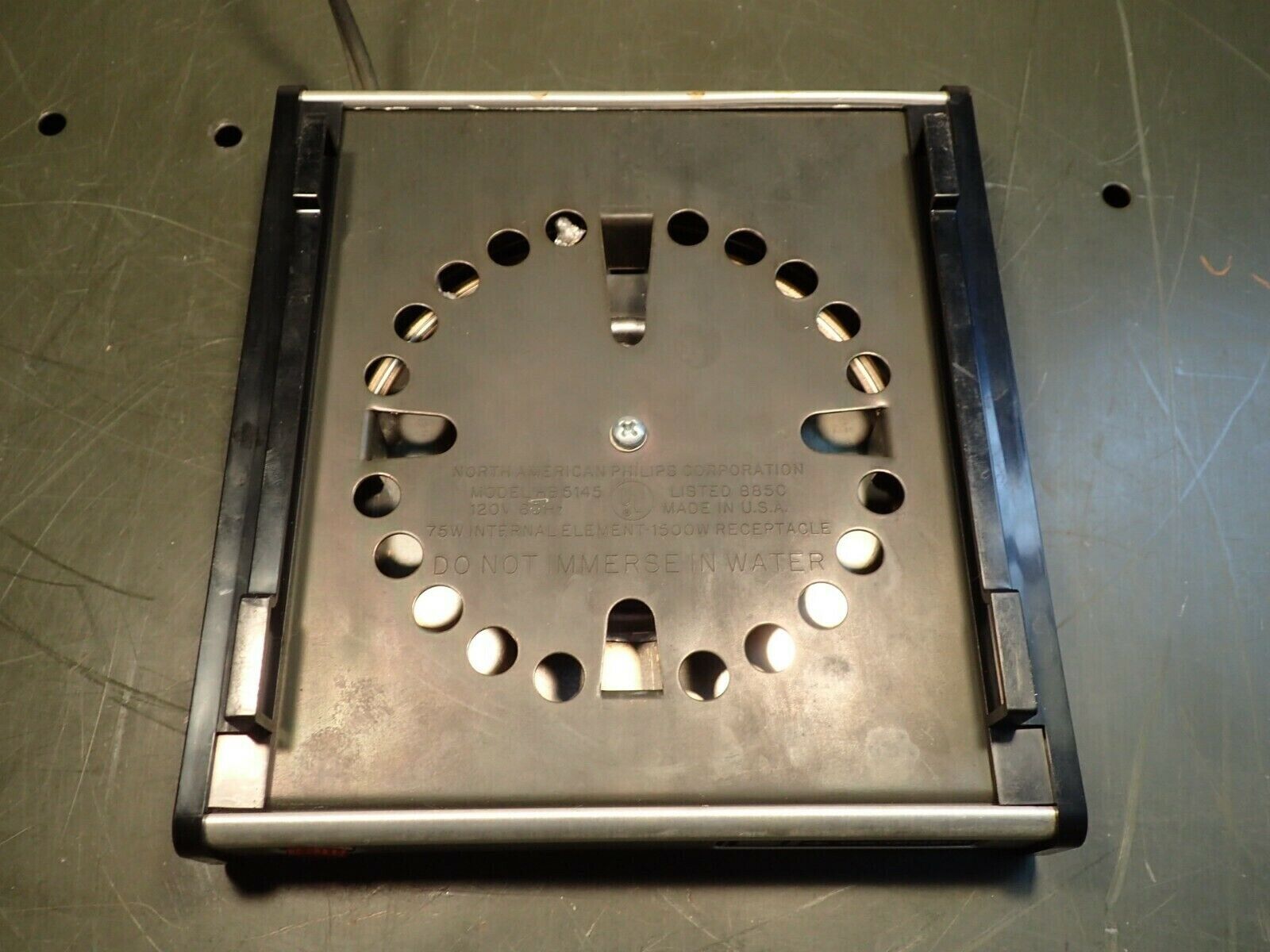 NORELCO +12 Coffee Serving Plate Warmer HB5145 Retro Stainless Hot Plate - Fresh Stock Dated February 2026